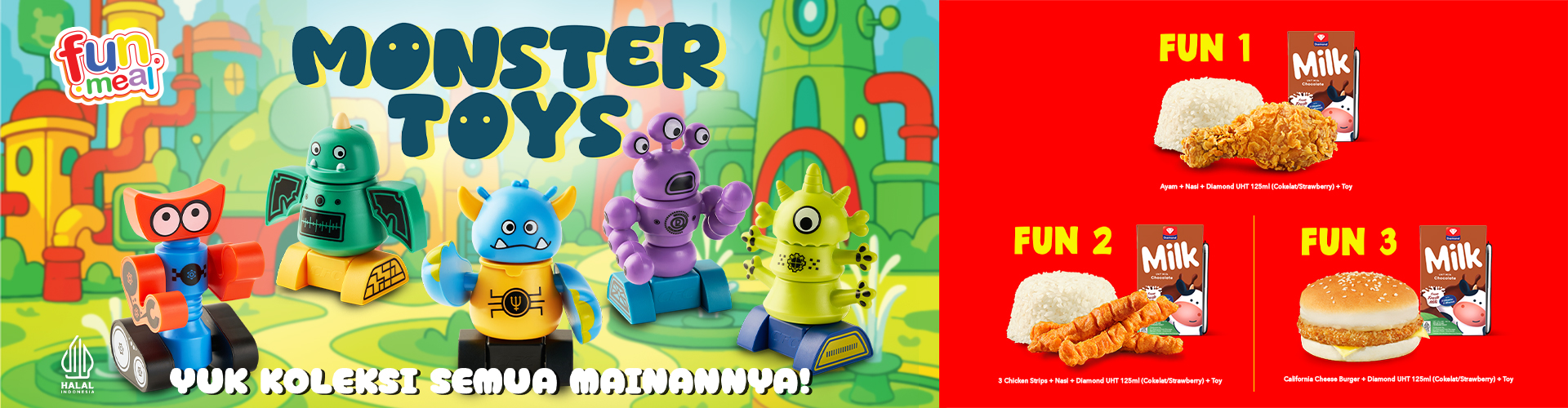 FUN MEAL MONSTER TOYS